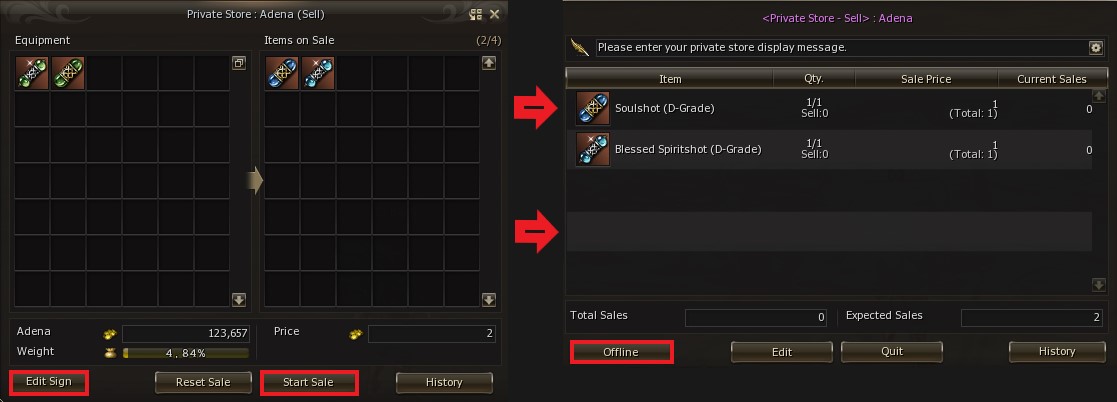 Craft Sell List mw